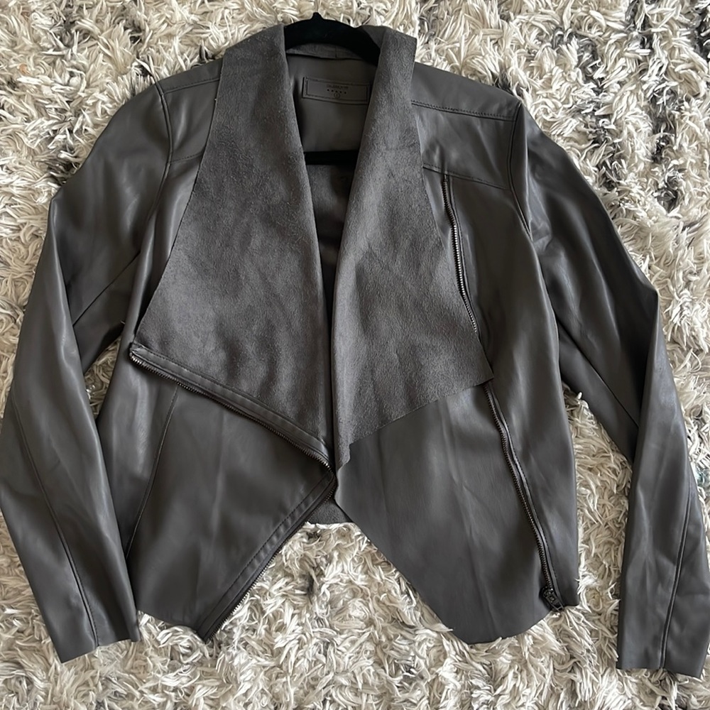 BLANKNYC lightweight faux leather & suede jacket - like new!